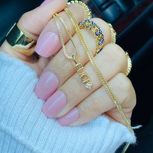 Morena and Proud 14k gold plated FUCK necklace